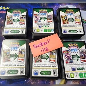 700+ Pokemon Code Cards. Unused.